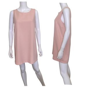 Blush Pink Mini Shift Tank Dress